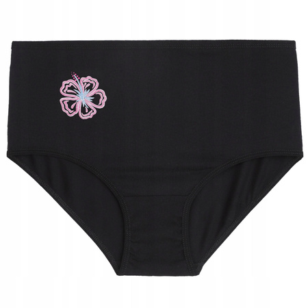 Majtki damskie Figi z wysokim stanem Czarne 3-PAK Moraj r XL