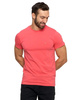 T-SHIRT MĘSKI KOSZULKA KRÓTKI RĘKAW BAWEŁNA PREMIUM MORAJ KORALOWY R.XXL