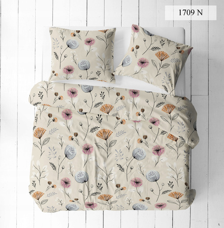 Pościel 100% BAWEŁNA 150x200 (TWÓJ ROZMIAR PODUSZEK) DWUSTRONNA wzór 1709