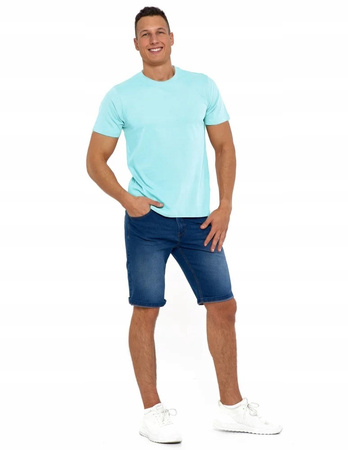 Bawełniany T-shirt Koszulka Męska BASIC Gładka MORAJ Kolor MIĘTOWY 3XL