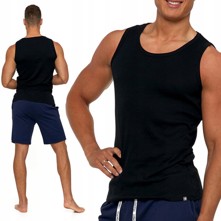 CZARNA PODKOSZULKA MĘSKA KLASYCZNA TANK-TOP BOKSERKA DLA NIEGO MORAJ XL