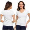 T-SHIRT DAMSKI GŁADKI BASIC MORAJ BIAŁY KRÓTKI SEREK ROZ. S