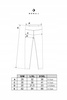 Legginsy Damskie Prążkowane Moraj Wysoki Stan Sportowe Czarne 2XL/3XL