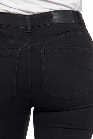 KLASYCZNE SPODNIE JEANSOWE SKINNY CZARNE MORAJ WYSOKI STAN BAWEŁNA 36
