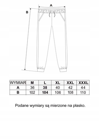 SPODNIE DRESOWE MĘSKIE KLASYCZNE BAWEŁNIANE WIĄZANE MORAJ CZARNE L