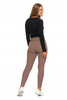 LEGGINSY DAMSKIE Z WYSOKIM STANEM OCIEPLANE SZEROKA GUMA MOCCA ROZM. L/XL