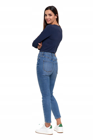 Spodnie Jeansowe Damskie Jeansy Skinny Wysoki Stan Wygodne MORAJ r. 36