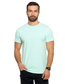 T-SHIRT MĘSKI MORAJ PREMIUM KOSZULKA MĘSKA BAWEŁNA CZESANA MIĘTA R.XXL