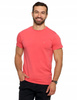 T-SHIRT MĘSKI KOSZULKA KRÓTKI RĘKAW BAWEŁNA PREMIUM MORAJ KORALOWY R.M