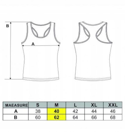 Koszulka damska Podkoszulek bawełniany damski Bokserka Szary r. XL