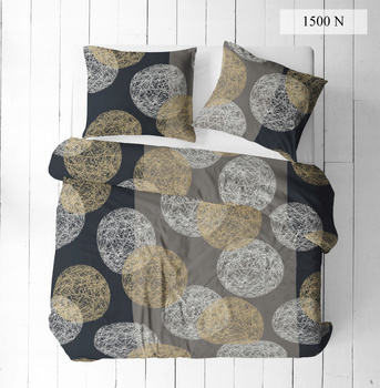 Pościel BAWEŁNA 100% 200x200 (TWÓJ ROZMIAR PODUSZKI) DWUSTRONNA wzór 1500