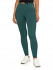 Legginsy Damskie Prążkowane Moraj Wysoki Stan Sportowe Zielone 2XL/3XL
