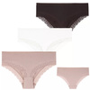 3x Figi Majtki Damskie Wykończone Koronką Bikini Bawełniane MORAJ XL