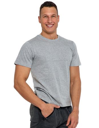 Bawełniany T-shirt Koszulka Męska BASIC Gładka MORAJ Kolor JASNOSZARY XL