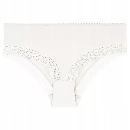 3x Figi Majtki Damskie Wykończone Koronką Bikini Bawełniane MORAJ XL