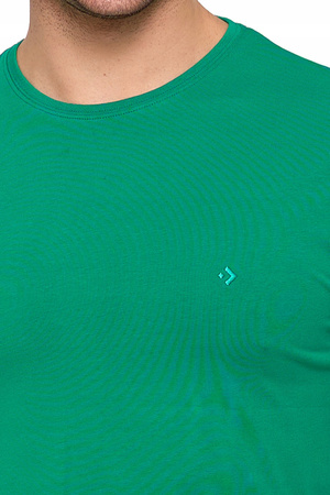 KOSZULKA MĘSKA BAWEŁNA PREMIUM KRÓTKI RĘKAW T-SHIRT ZIELONY MORAJ R.L