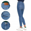 Spodnie Jeansowe Damskie Jeansy Skinny Wysoki Stan Wygodne MORAJ r. 36