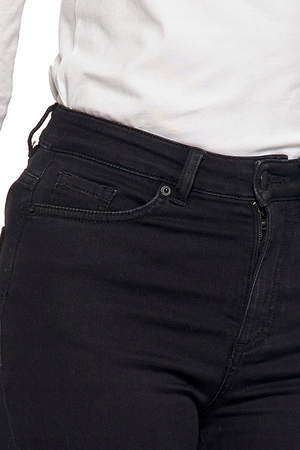 KLASYCZNE SPODNIE JEANSOWE SKINNY CZARNE MORAJ WYSOKI STAN BAWEŁNA 40