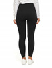 Legginsy Damskie Prążkowane Moraj Wysoki Stan Sportowe Czarne 2XL/3XL