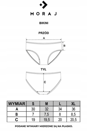 5x Majtki Damskie Bawełniane Figi Bikini Prążkowane Koronkowe MORAJ S