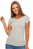 T-SHIRT DAMSKI GŁADKI BASIC MORAJ SZARY KRÓTKI RĘKAW ROZ. M