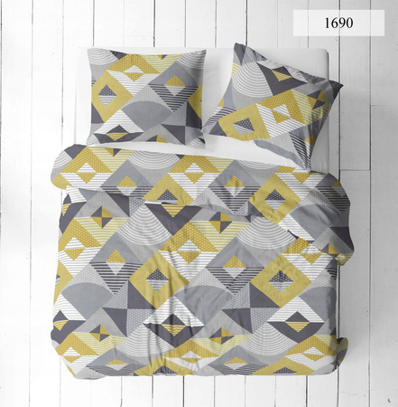 Pościel 100% BAWEŁNA 180x200 (TWÓJ ROZMIAR PODUSZEK) DWUSTRONNA wzór 1690