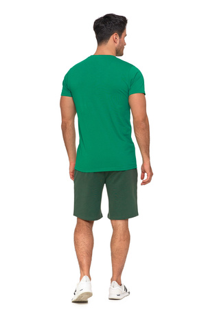 KOSZULKA MĘSKA BAWEŁNA PREMIUM KRÓTKI RĘKAW T-SHIRT ZIELONY MORAJ R.XXL