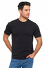 Bawełniany T-shirt Koszulka Męska BASIC Gładka MORAJ Kolor CZARNY M