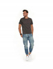 Bawełniany T-shirt Koszulka Męska BASIC Gładka MORAJ Kolor C. SZARY L