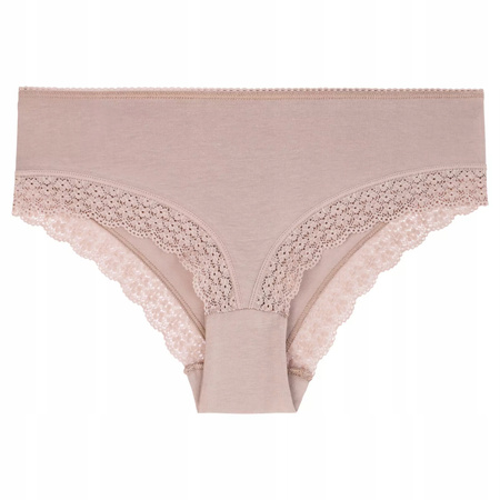 3x Figi Majtki Damskie Wykończone Koronką Bikini Bawełniane MORAJ XL