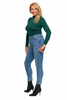 Spodnie Jeansowe Damskie Jeansy Skinny Wysoki Stan Wygodne MORAJ r. 38