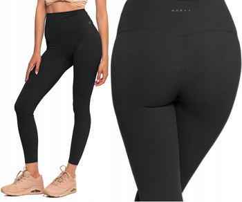 Legginsy Damskie Modelujące Sylwetkę Treningowe Getry Sportowe MORAJ M