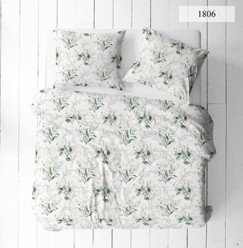 Pościel 100% BAWEŁNA 180x200 (TWÓJ ROZMIAR PODUSZEK) DWUSTRONNA wzór 1806