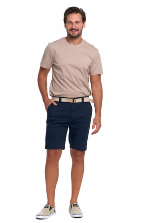 Szorty Męskie Krótkie Spodenki na Lato z Paskiem Eleganckie Modne MORAJ 3XL