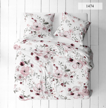 Pościel 100% BAWEŁNA 180x200 (TWÓJ ROZMIAR PODUSZEK) DWUSTRONNA wzór 1474