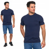 Bawełniany T-shirt Koszulka Męska BASIC Gładka MORAJ Kolor GRANATOWY XL