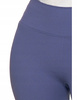 Legginsy Damskie Prążkowane Moraj Wysoki Stan Sportowe NIEBIESKIE S/M