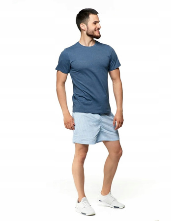 Bawełniany T-shirt Koszulka Męska BASIC Gładka MORAJ Jeans melange XL