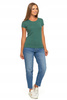 T-SHIRT DAMSKI GŁADKI BASIC MORAJ KHAKI KRÓTKI RĘKAW ROZ. L